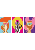 Joyful Animals (set of 3 posters)