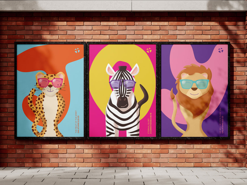 Joyful Animals (set of 3)